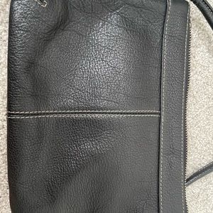 Black Leather Crossbody